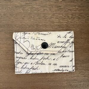 Elegant Script Envelope Pouch